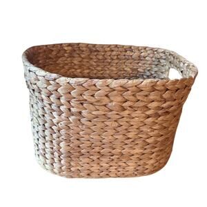 Handwoven Water Hyacinth Storage Basket